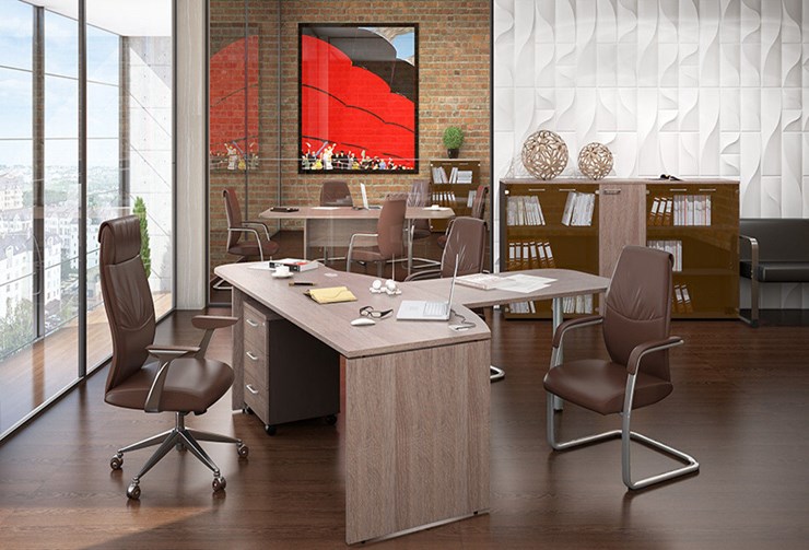 Набор мебели в офис Xten для двух сотрудников с тумбочками в Воронеже - изображение 2