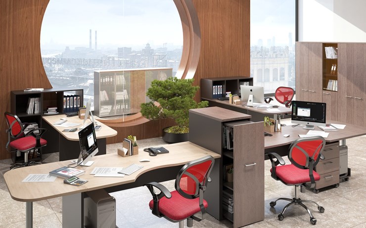 Набор мебели в офис Xten для двух сотрудников с тумбочками в Воронеже - изображение 5