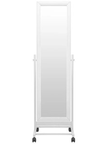 Зеркало напольное в гардероб BeautyStyle 27 (135х42,5см) Белое в Воронеже - предосмотр 1