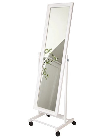Зеркало напольное в гардероб BeautyStyle 27 (135х42,5см) Белое в Воронеже - изображение 6