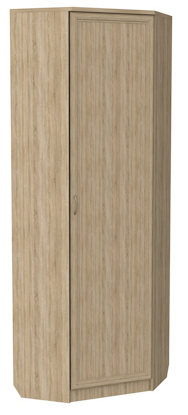 Шкаф распашной 402 угловой со штангой, цвет Дуб Сонома в Воронеже - изображение