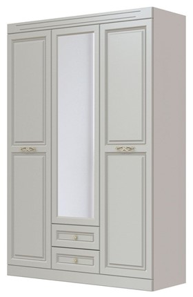 Шкаф трехдверный в спальню Олимп ШР-3 (Фисташковый) 1 зеркало в Воронеже - изображение