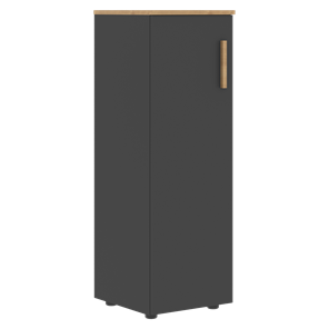 Средний шкаф колонна с глухой дверью левой FORTA Графит-Дуб Гамильтон   FMC 40.1 (L) (399х404х801) в Воронеже