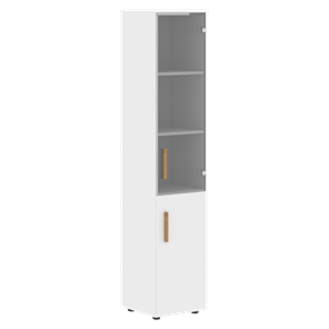 Высокий шкаф с  дверью колонна FORTA Белый FHC 40.2 (L/R) (399х404х1965) в Воронеже