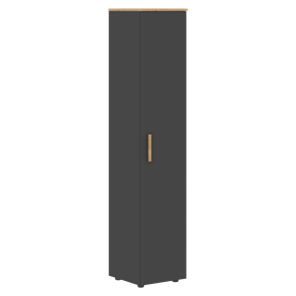 Высокий шкаф с глухой дверью колонна FORTA Графит-Дуб Гамильтон   FHC 40.1 (L/R) (399х404х1965) в Воронеже