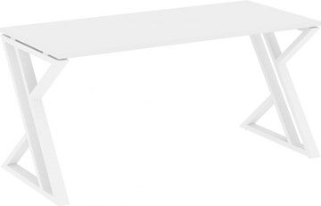 Стол на металлокаркасе Loft VR.L-SRZ-4.7, Белый Бриллиант/Белый металл в Воронеже