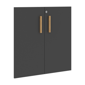 Двери для шкафов низкие с замком FORTA Черный ГрафитFLD 40-2(Z) (794х18х766) в Воронеже