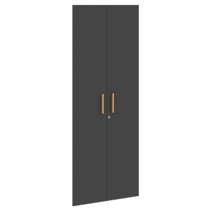 Двери для шкафов высокие с замком FORTA Черный Графит FHD 40-2(Z)  (794х18х1932) в Воронеже