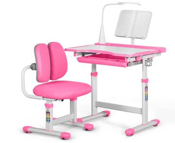 Комплект из растущего стола и кресла Mealux EVO BD-23 Pink в Воронеже